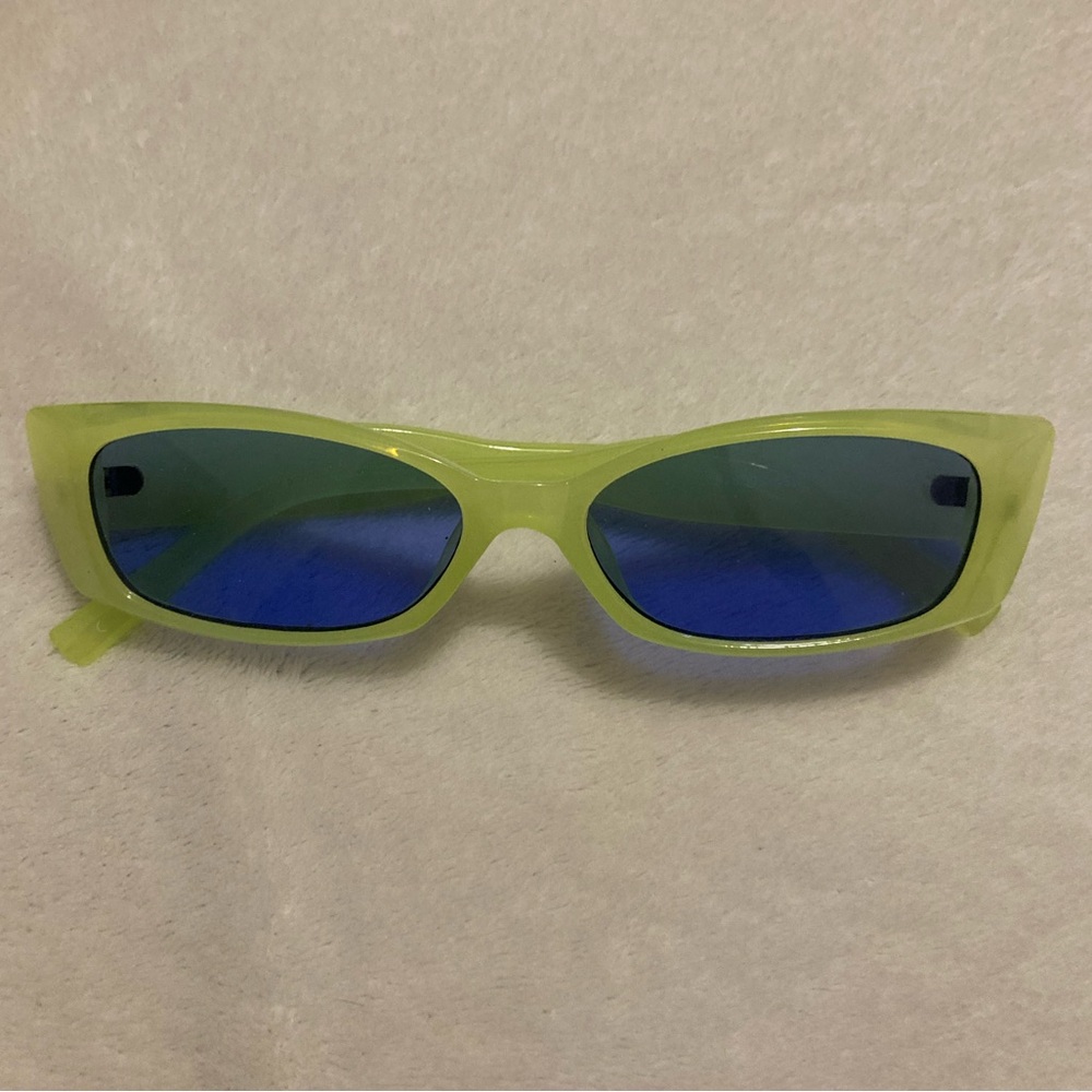 Sun Glasses for Girls Glasses Tinted Blue and Green Sunglasses, Sunnies, Shades